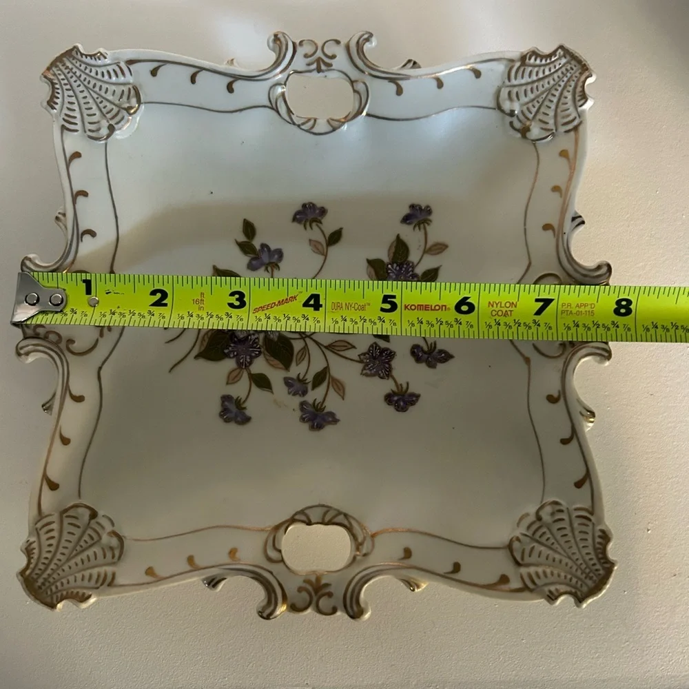 Hand Painted Vintage Lefton China Decorative Plate 2560 - Picture 7 of 7